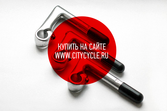 Дюймовый вынос для fixed gear велосипеда, серебристый и черный